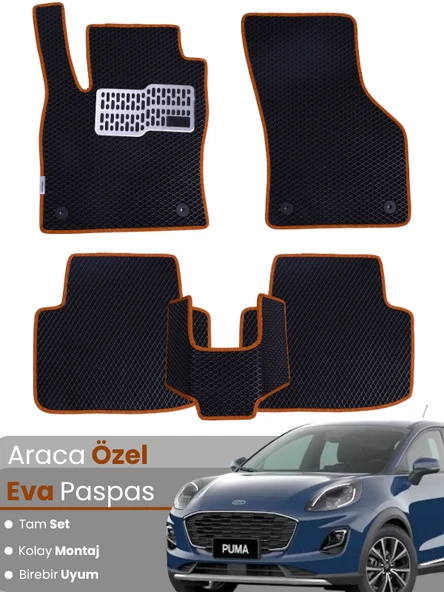 Ford Puma (2020-2024) Uyumlu EVA Paspas Tam Set – Birebir Uyum,Araca Özel Tasarım,Kolay Montaj ürün görseli 1