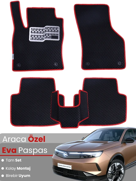 Opel Grandland (2025) Uyumlu EVA Paspas Tam Set – Birebir Uyum,Su Geçirmez,Hızlı ve Kolay  Montaj ürün görseli 1