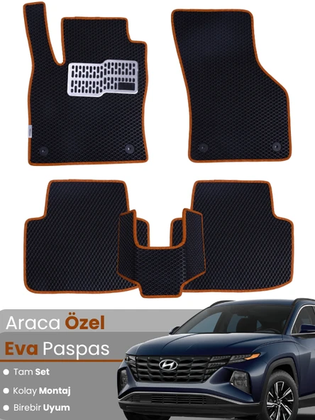 Hyundai Tucson (2020-2025) Uyumlu EVA Paspas Tam Set – Birebir Uyum,Araca Özel Tasarım,Kolay Montaj ürün görseli 1