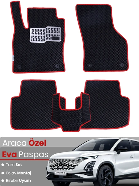 Chery Omada 5 Uyumlu EVA Paspas Tam Set – Birebir Uyum, Araca Özel Tasarım,Hızlı ve Kolay Montaj ürün görseli 1