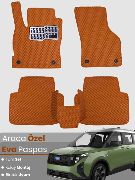 Ford Courier (2024-2025) Uyumlu EVA Paspas Tam Set – Birebir Uyum,Su Geçirmez,Kolay ve Hızlı Montaj ürün görseli 1