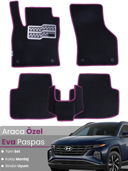 Hyundai Tucson (2020-2025) Uyumlu EVA Paspas Tam Set – Birebir Uyum,Araca Özel Tasarım,Kolay Montaj ürün görseli 1