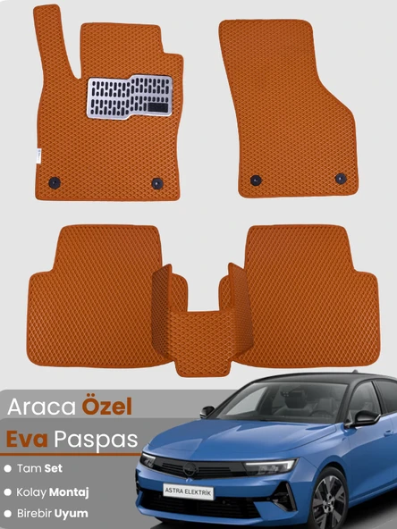 Opel Astra L Elektrikli (2022-2025) Uyumlu EVA Paspas Tam Set–Birebir Uyum,Su Geçirmez,Hızlı Montaj ürün görseli 1