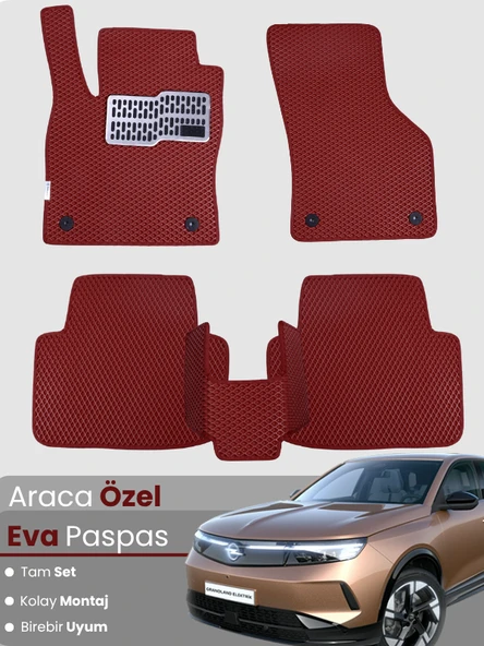 Opel Grandland (2025) Uyumlu EVA Paspas Tam Set – Birebir Uyum,Su Geçirmez,Hızlı ve Kolay  Montaj ürün görseli 1
