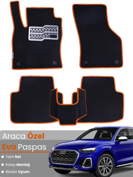 AUDİ Q5 (2017-2025) Uyumlu EVA Paspas Tam Set–Araca Özel,Su Geçirmez,Hızlı ve Kolay Montaj ürün görseli 1