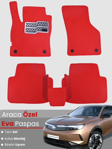Opel Grandland (2025) Uyumlu EVA Paspas Tam Set – Birebir Uyum,Su Geçirmez,Hızlı ve Kolay  Montaj ürün görseli 1