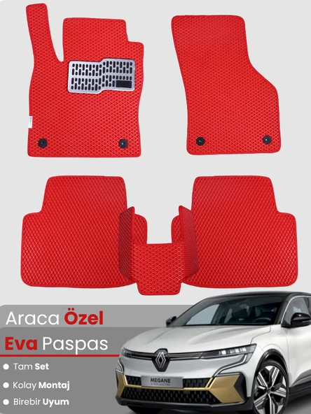 Renault Megane E-Tech (2022-2025) Uyumlu EVA Paspas Tam Set – Birebir Uyum,Su Geçirmez,Hızlı Montaj ürün görseli 1