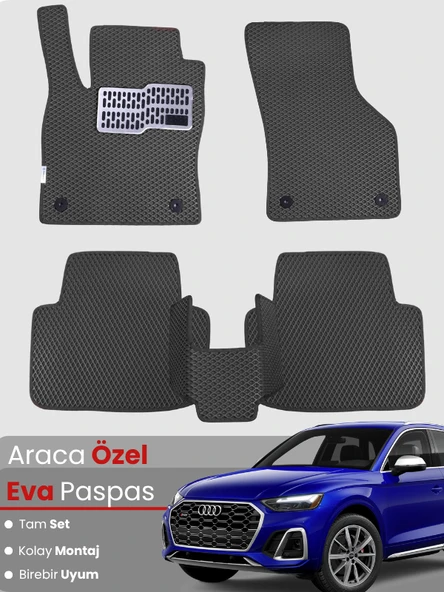 AUDİ Q5 (2017-2025) Uyumlu EVA Paspas Tam Set–Araca Özel,Su Geçirmez,Hızlı ve Kolay Montaj ürün görseli 1