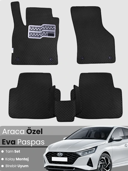 Hyundai İ20 (2020-2025) Uyumlu EVA Paspas Tam Set – Araca Özel Tasarım, Su Geçirmez,Kolay Montaj ürün görseli 1