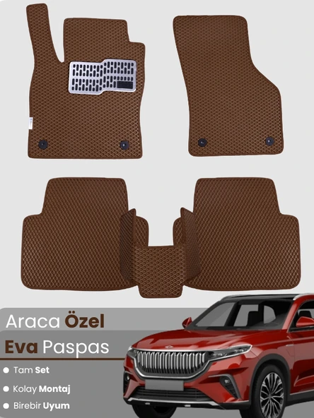 Togg T10X (2023-2025) Uyumlu EVA Paspas Tam Set–Araca Özel,Su Geçirmez,Hızlı ve Kolay Montaj ürün görseli 1