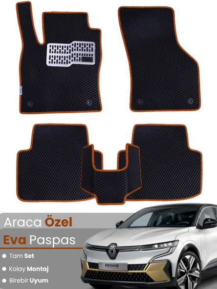 Renault Megane E-Tech (2022-2025) Uyumlu EVA Paspas Tam Set – Birebir Uyum,Su Geçirmez,Hızlı Montaj ürün görseli 1