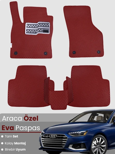 AUDİ A4 SEDAN (2016-2024) Uyumlu EVA Paspas Tam Set–Araca Özel,Su Geçirmez,Kolay Montaj ürün görseli 1