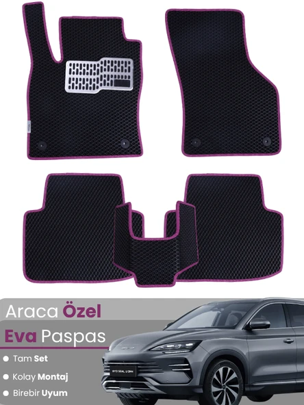Byd Seal U Dm-i Uyumlu EVA Paspas Tam Set – Araca Özel Tasarım, Su Geçirmez, Hızlı ve Kolay Montaj ürün görseli 1