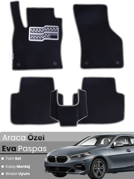 BMW 2 SERİSİ F44 (2020-2025) Uyumlu EVA Paspas Tam Set–Araca Özel,Su Geçirmez,Kolay Montaj ürün görseli 1