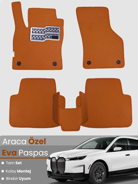 BMW İX (2022-2025) Uyumlu EVA Paspas Tam Set–Araca Özel,Su Geçirmez,Hızlı ve Kolay Montaj ürün görseli 1