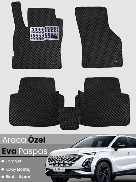Chery Omada 5 Uyumlu EVA Paspas Tam Set – Birebir Uyum, Araca Özel Tasarım,Hızlı ve Kolay Montaj ürün görseli 1