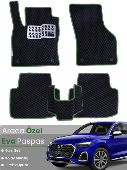 AUDİ Q5 (2017-2025) Uyumlu EVA Paspas Tam Set–Araca Özel,Su Geçirmez,Hızlı ve Kolay Montaj ürün görseli 1