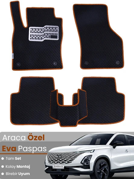 Chery Omada 5 Uyumlu EVA Paspas Tam Set – Birebir Uyum, Araca Özel Tasarım,Hızlı ve Kolay Montaj ürün görseli 1