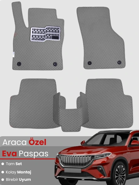 Togg T10X (2023-2025) Uyumlu EVA Paspas Tam Set–Araca Özel,Su Geçirmez,Hızlı ve Kolay Montaj ürün görseli 1