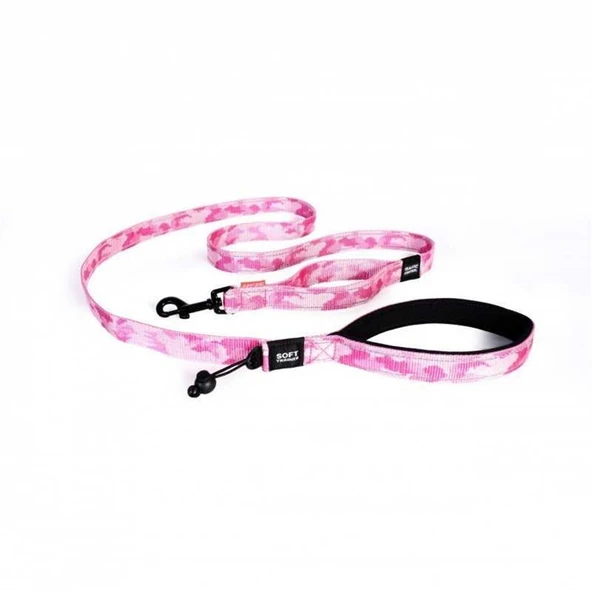 Ezydog Trainer Soft Lite Pembe Kamuflaj Köpek Kayışı 12mm ürün görseli 1