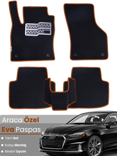 AUDİ A5 (2016-2025) Uyumlu EVA Paspas Tam Set–Araca Özel,Su Geçirmez,Hızlı ve Kolay Montaj ürün görseli 1