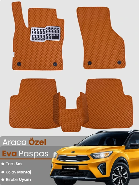 Kia Stonic (2017-2025) Uyumlu EVA Paspas Tam Set – Birebir Uyum,Araca Özel Tasarım,Kolay Montaj ürün görseli 1