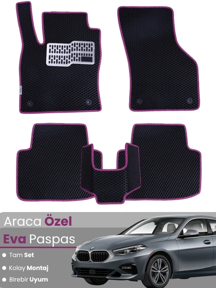 BMW 2 SERİSİ F44 (2020-2025) Uyumlu EVA Paspas Tam Set–Araca Özel,Su Geçirmez,Kolay Montaj ürün görseli 1
