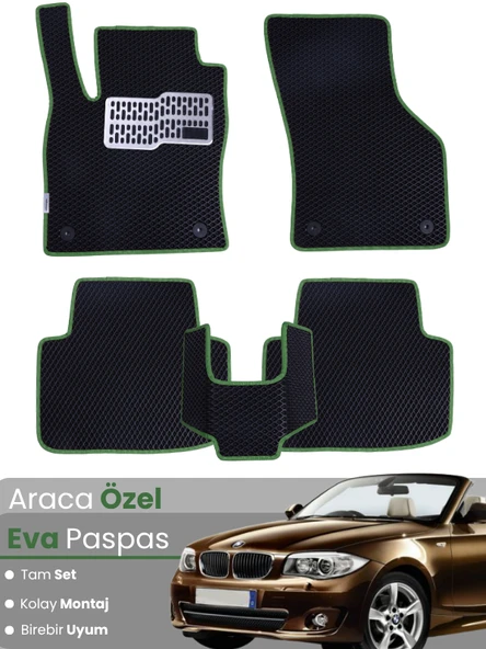 BMW 1 SERİSİ E88 CABRİO (2004-2011) Uyumlu EVA Paspas Tam Set–Araca Özel,Su Geçirmez,Kolay Montaj ürün görseli 1