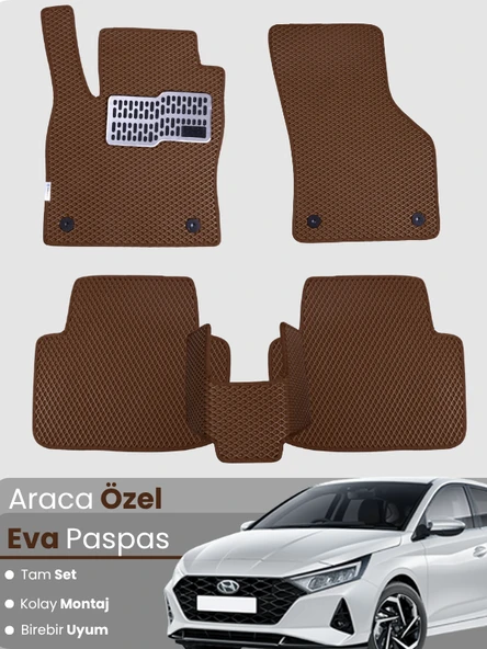 Hyundai İ20 (2020-2025) Uyumlu EVA Paspas Tam Set – Araca Özel Tasarım, Su Geçirmez,Kolay Montaj ürün görseli 1