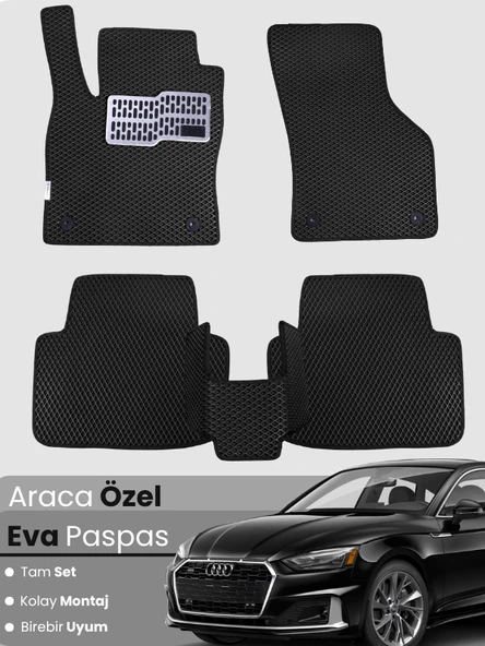 AUDİ A5 (2016-2025) Uyumlu EVA Paspas Tam Set–Araca Özel,Su Geçirmez,Hızlı ve Kolay Montaj ürün görseli 1