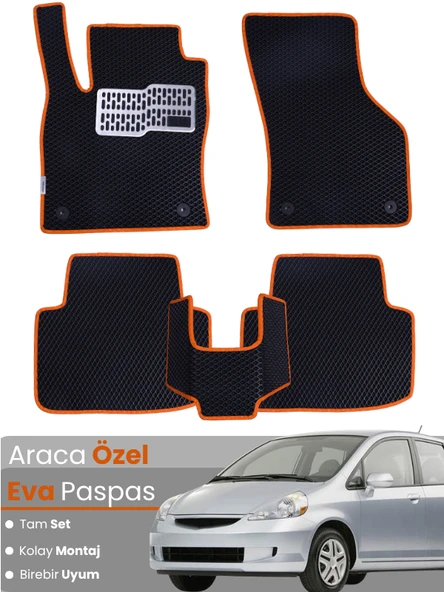 HONDA JAZZ HATCHBACK (2002-2008) Uyumlu EVA Paspas Tam Set–Araca Özel,Kolay Montaj ürün görseli 1