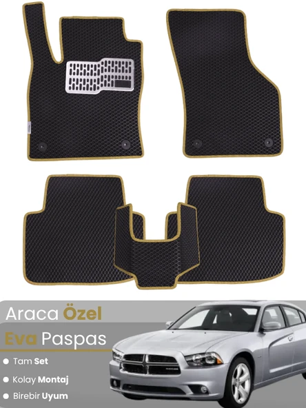 DODGE CHARGER (2011-2015) Uyumlu EVA Paspas Tam Set–Araca Özel,Su Geçirmez,Kolay Montaj ürün görseli 1