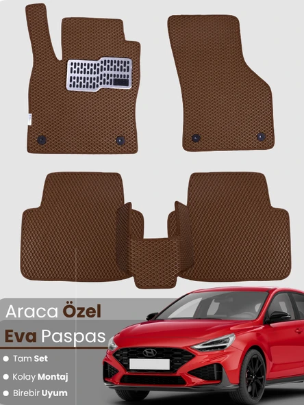 HYUNDAİ i30 (2017-2025) Uyumlu EVA Paspas Tam Set–Araca Özel,Kolay Montaj,Su Geçirmez ürün görseli 1