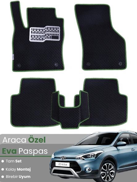 HYUNDAİ i20 ACTİVE (2015-2019) Uyumlu EVA Paspas Tam Set–Araca Özel,Kolay Montaj,Su Geçirmez ürün görseli 1