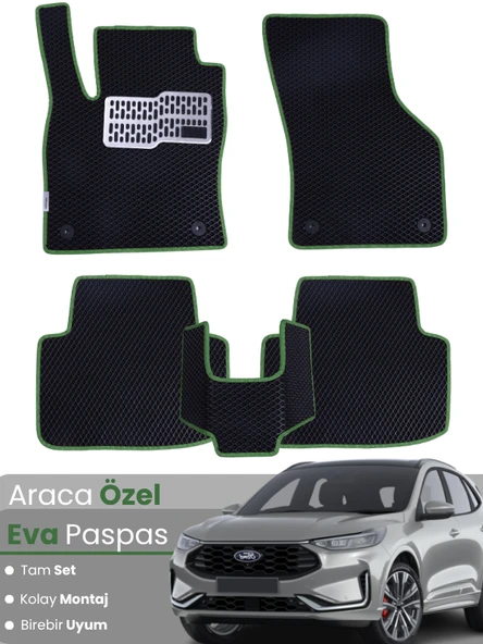 FORD KUGA 3 (2019-2024) Uyumlu EVA Paspas Tam Set–Araca Özel,Su Geçirmez,Kolay Montaj ürün görseli 1