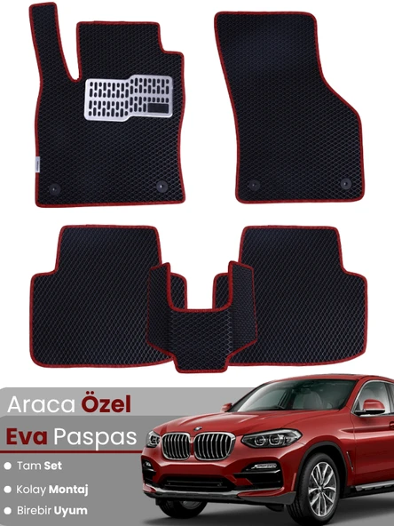 BMW X4 F26 (2014-2019) Uyumlu EVA Paspas Tam Set–Araca Özel,Su Geçirmez,Hızlı ve Kolay Montaj ürün görseli 1