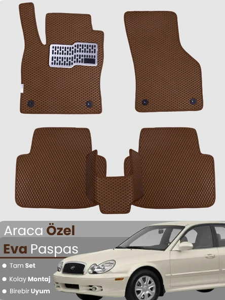 HYUNDAİ SONATA (1998-2005) Uyumlu EVA Paspas Tam Set–Araca Özel,Kolay Montaj,Su Geçirmez ürün görseli 1