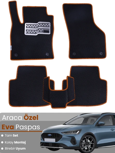 FORD FOCUS 5 HATCHBACK (2024-2025) Uyumlu EVA Paspas Tam Set–Araca Özel,Su Geçirmez ürün görseli 1