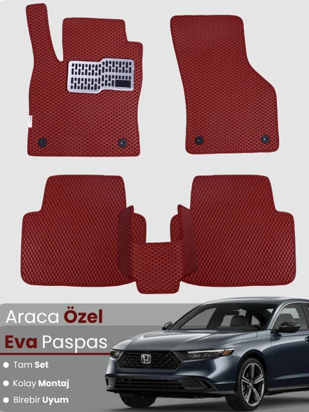 HONDA ACCORD (2018-2024) Uyumlu EVA Paspas Tam Set–Araca Özel,Su Geçirmez,Kolay Montaj ürün görseli 1