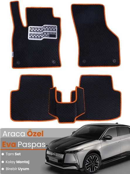 CİTROEN DS4 (2021-2024) Uyumlu EVA Paspas Tam Set–Araca Özel,Su Geçirmez,Kolay Montaj ürün görseli 1