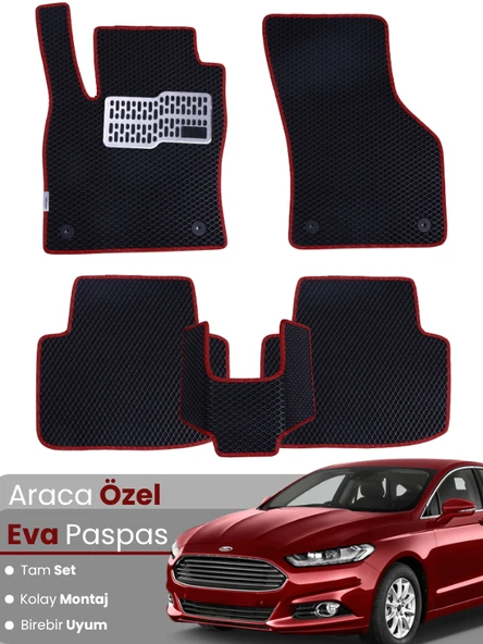 FORD MONDEO (2015-2022) Uyumlu EVA Paspas Tam Set–Araca Özel,Su Geçirmez,Kolay Montaj ürün görseli 1