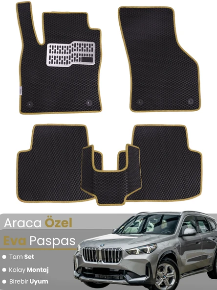 BMW X1 F48 (2015-2022) Uyumlu EVA Paspas Tam Set–Araca Özel,Su Geçirmez,Hızlı ve Kolay Montaj ürün görseli 1