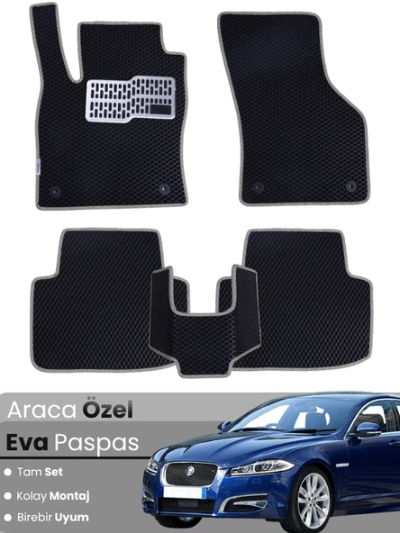 JAGUAR XF (2008-2015) Uyumlu EVA Paspas Tam Set–Araca Özel,Kolay Montaj,Su Geçirmez ürün görseli 1