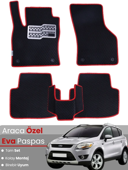 FORD KUGA 1 (2008-2012) Uyumlu EVA Paspas Tam Set–Araca Özel,Su Geçirmez,Kolay Montaj ürün görseli 1