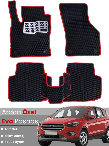 FORD KUGA 2 (2013-2019) Uyumlu EVA Paspas Tam Set–Araca Özel,Su Geçirmez,Kolay Montaj ürün görseli 1
