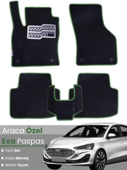 FORD FOCUS 5 (2024-2025) Uyumlu EVA Paspas Tam Set–Araca Özel,Su Geçirmez,Kolay Montaj ürün görseli 1