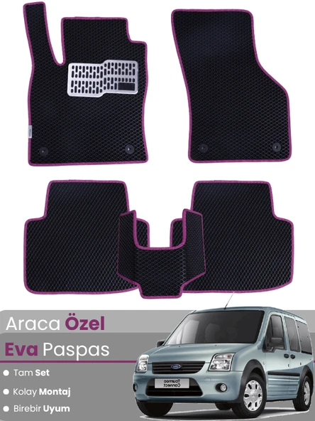 FORD CONNECT (2002-2013) Uyumlu EVA Paspas Tam Set–Araca Özel,Su Geçirmez,Kolay Montaj ürün görseli 1
