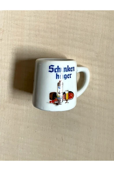 SANAT TACİRİ Vintage 2cl Tankart Porselen Tankart Mini Tankart Shot Bardağı ürün görseli 1