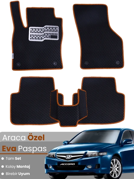 HONDA ACCORD (2002-2007) Uyumlu EVA Paspas Tam Set–Araca Özel,Su Geçirmez,Kolay Montaj ürün görseli 1