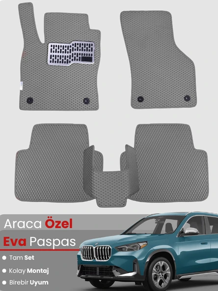 BMW X1 G45 (2022-2025) Uyumlu EVA Paspas Tam Set–Araca Özel,Su Geçirmez,Hızlı ve Kolay Montaj ürün görseli 1